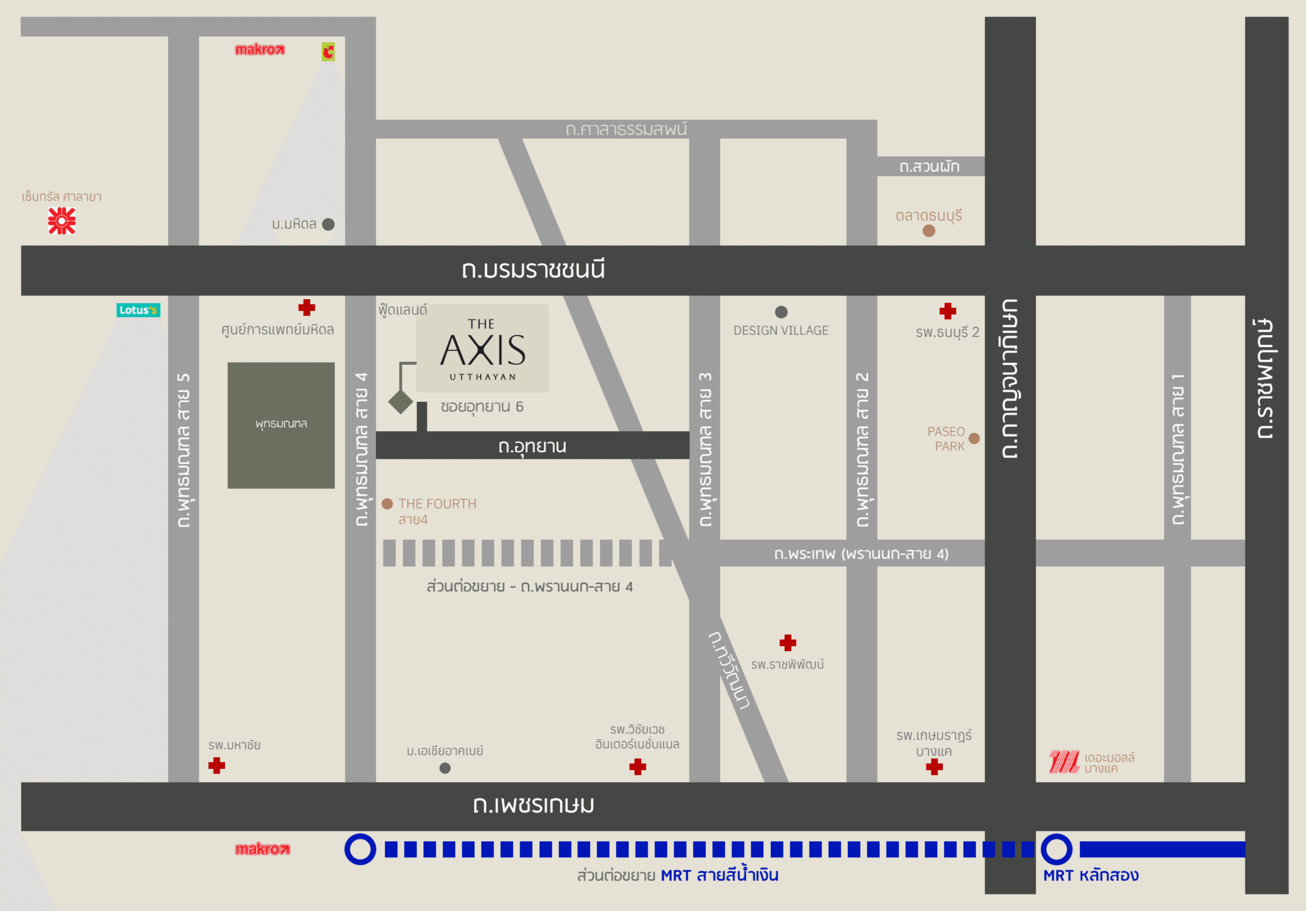 The Axis Utthayan location map